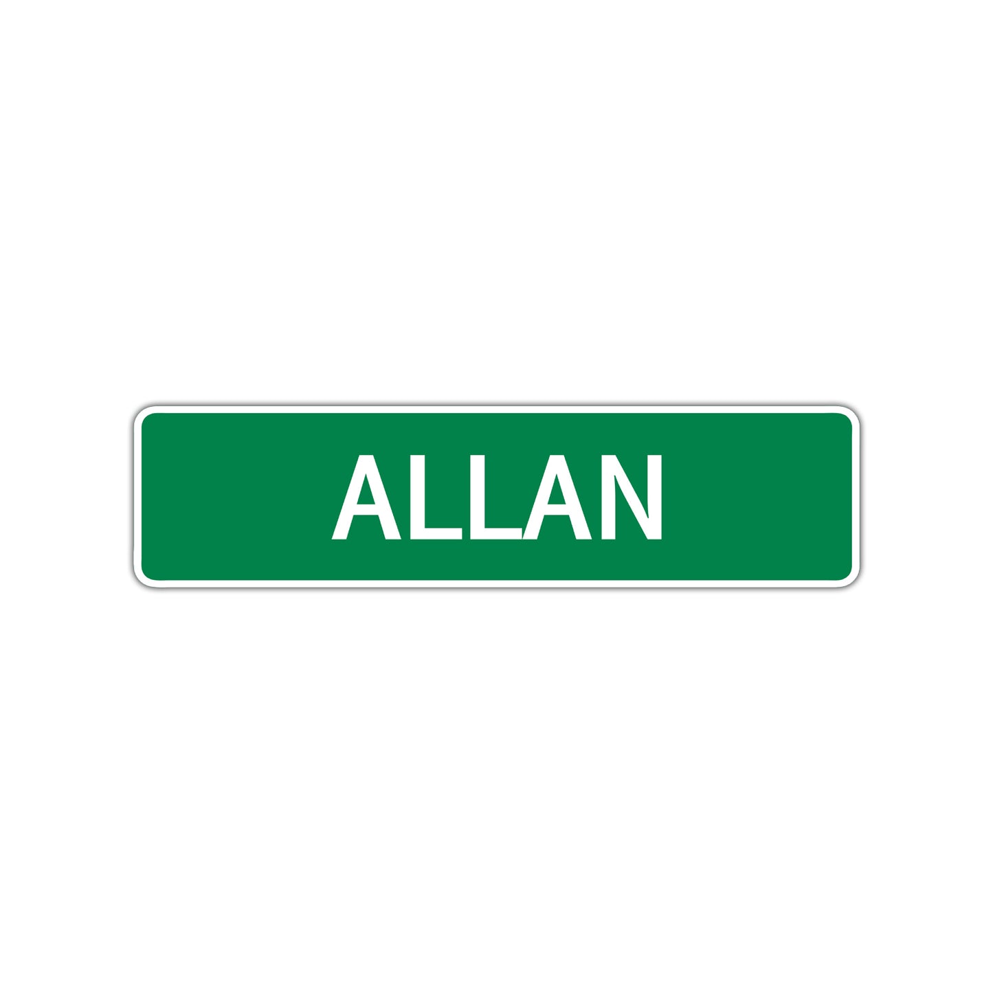 Allan Street Sign Children Name Room Plate