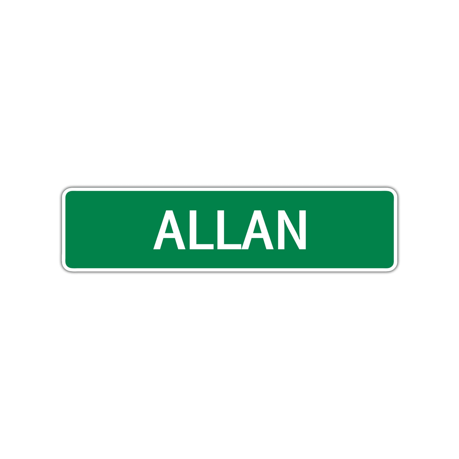 Allan Street Sign Children Name Room Plate