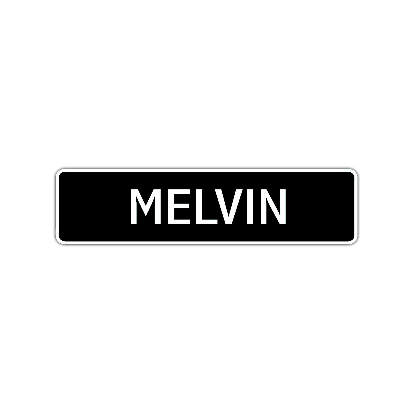 Melvin Street Sign Children Name Room Plate