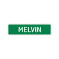 Melvin Street Sign Children Name Room Plate