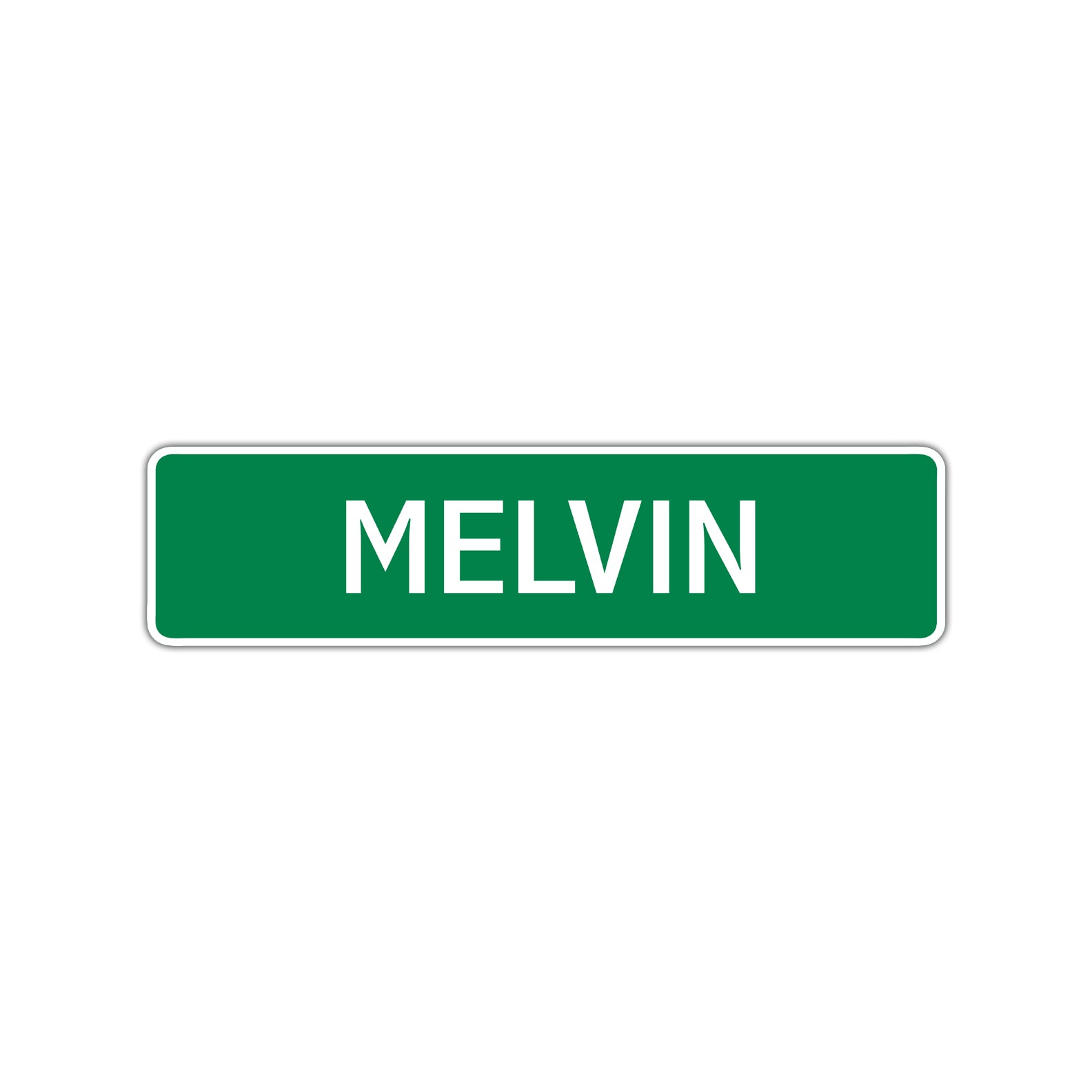 Melvin Street Sign Children Name Room Plate