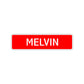 Melvin Street Sign Children Name Room Plate