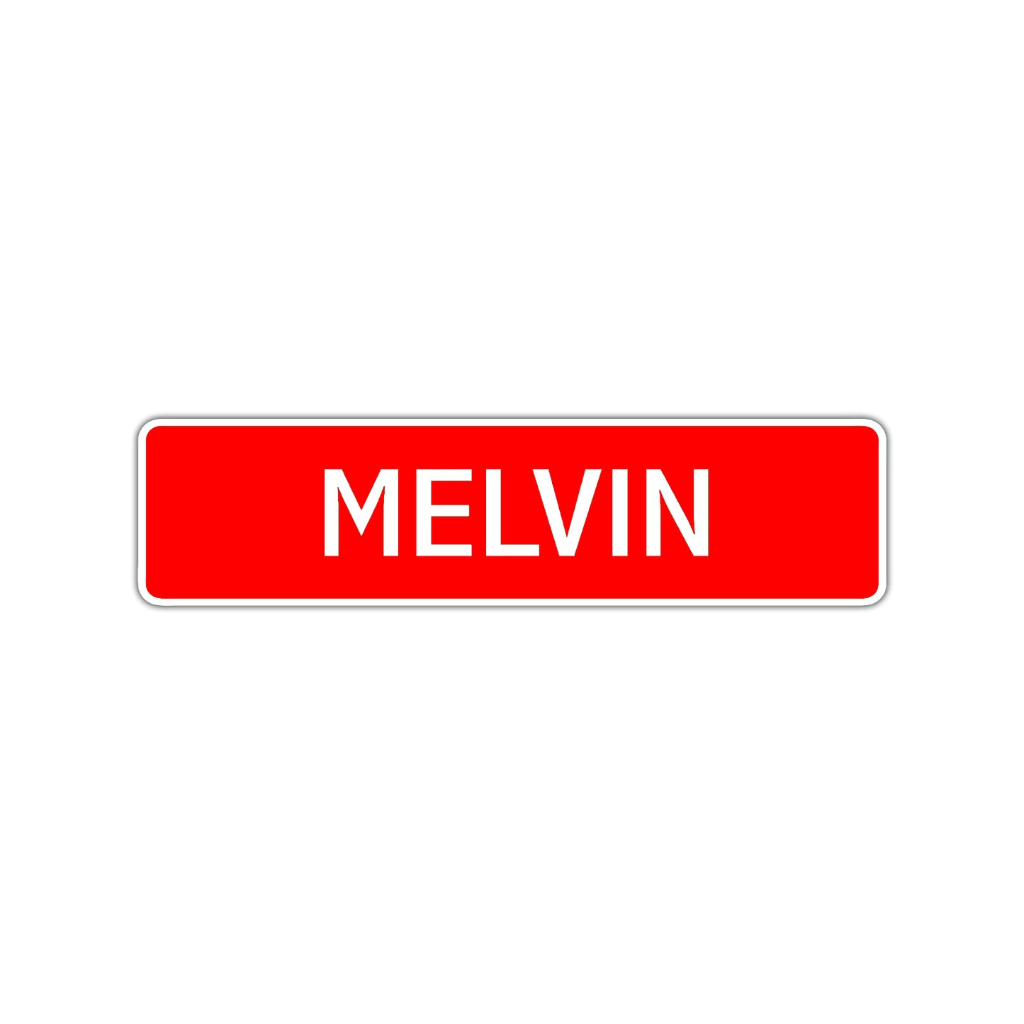 Melvin Street Sign Children Name Room Plate