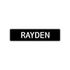 Rayden Street Sign Children Name Room Plate