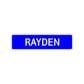 Rayden Street Sign Children Name Room Plate