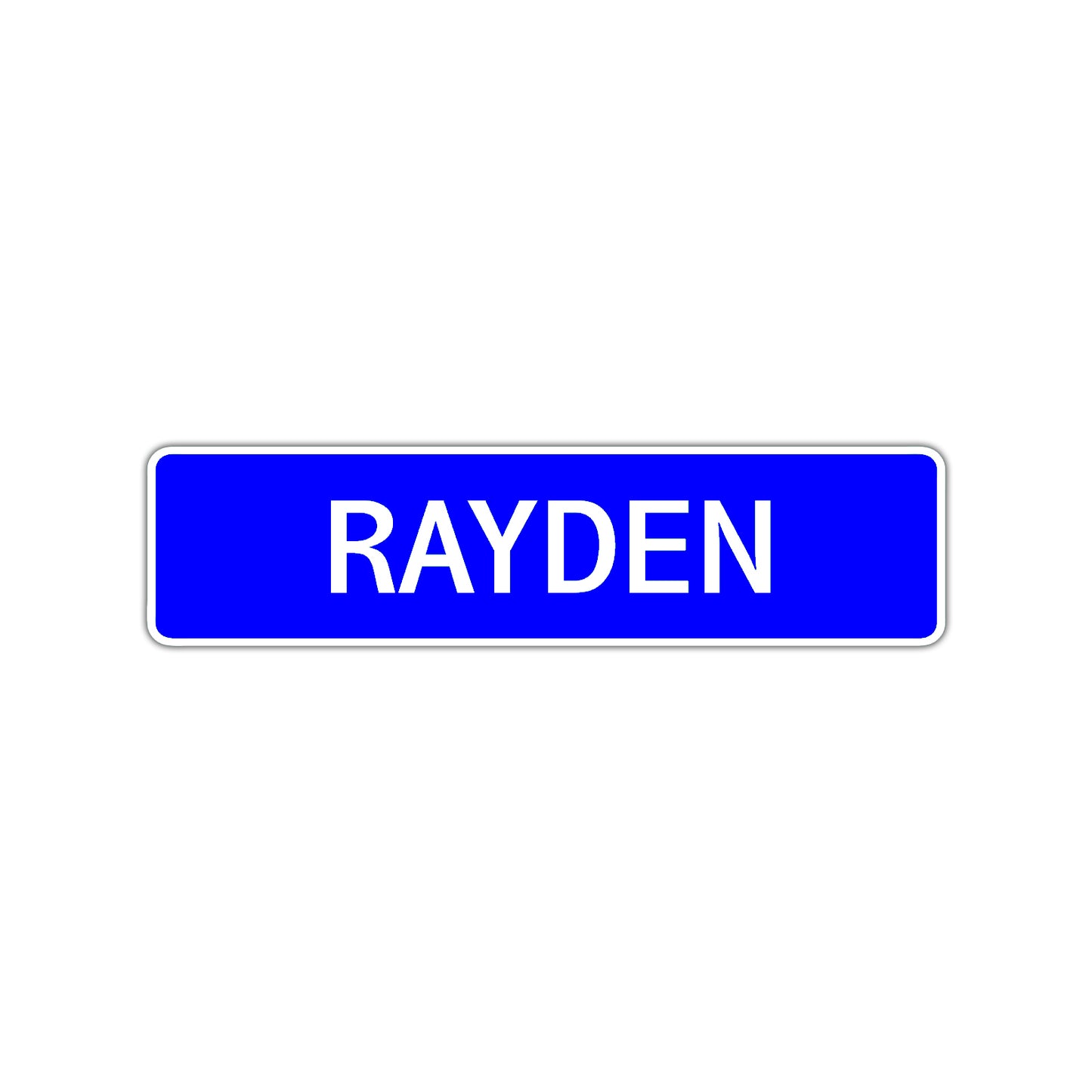 Rayden Street Sign Children Name Room Plate
