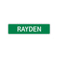 Rayden Street Sign Children Name Room Plate