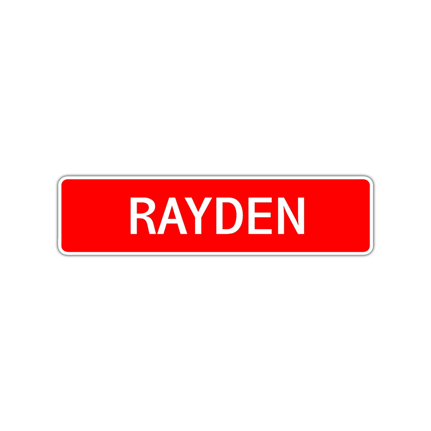 Rayden Street Sign Children Name Room Plate
