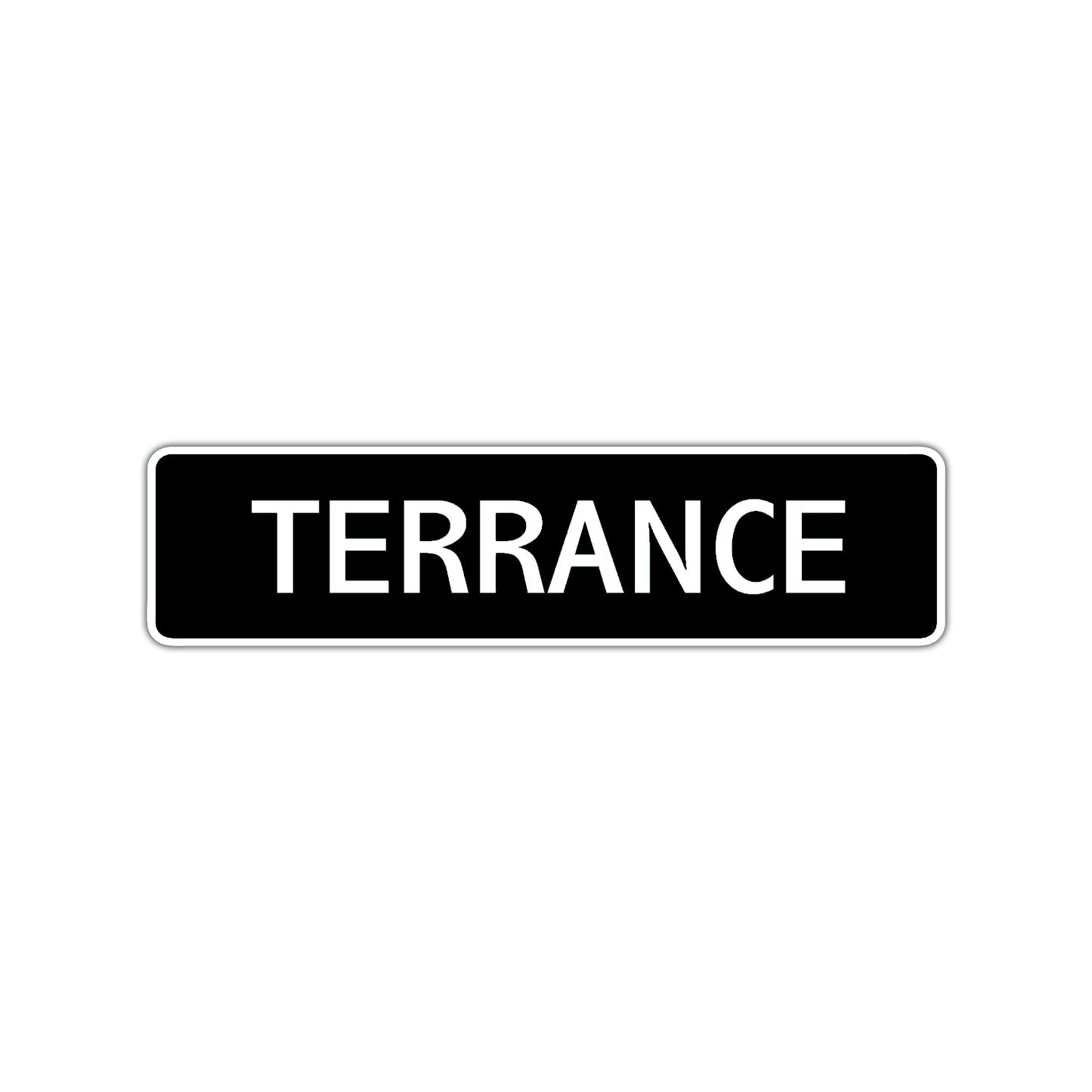 Terrance Street Sign Children Name Room Plate