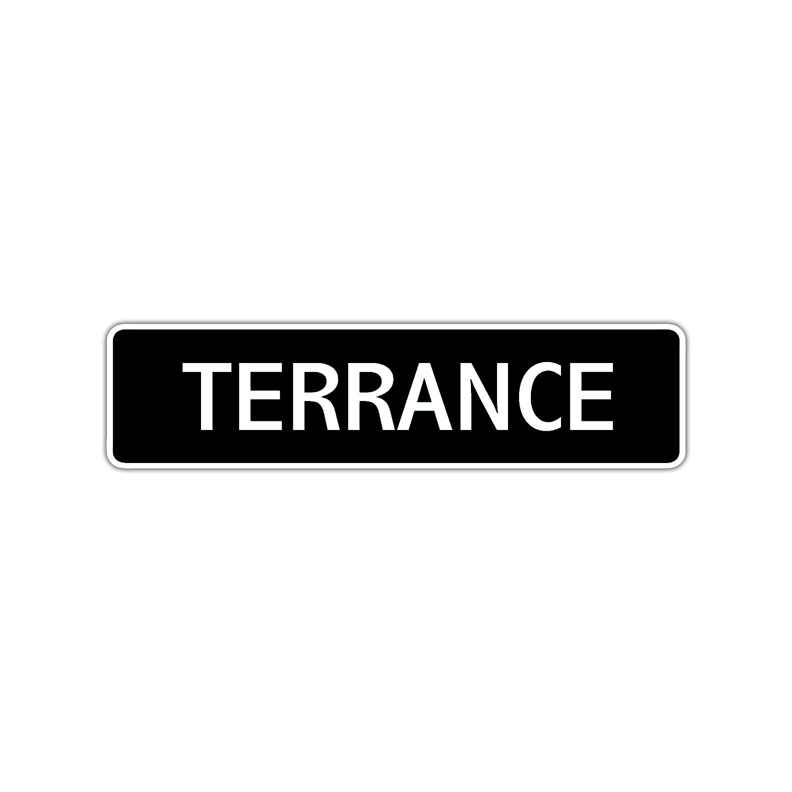 Terrance Street Sign Children Name Room Plate