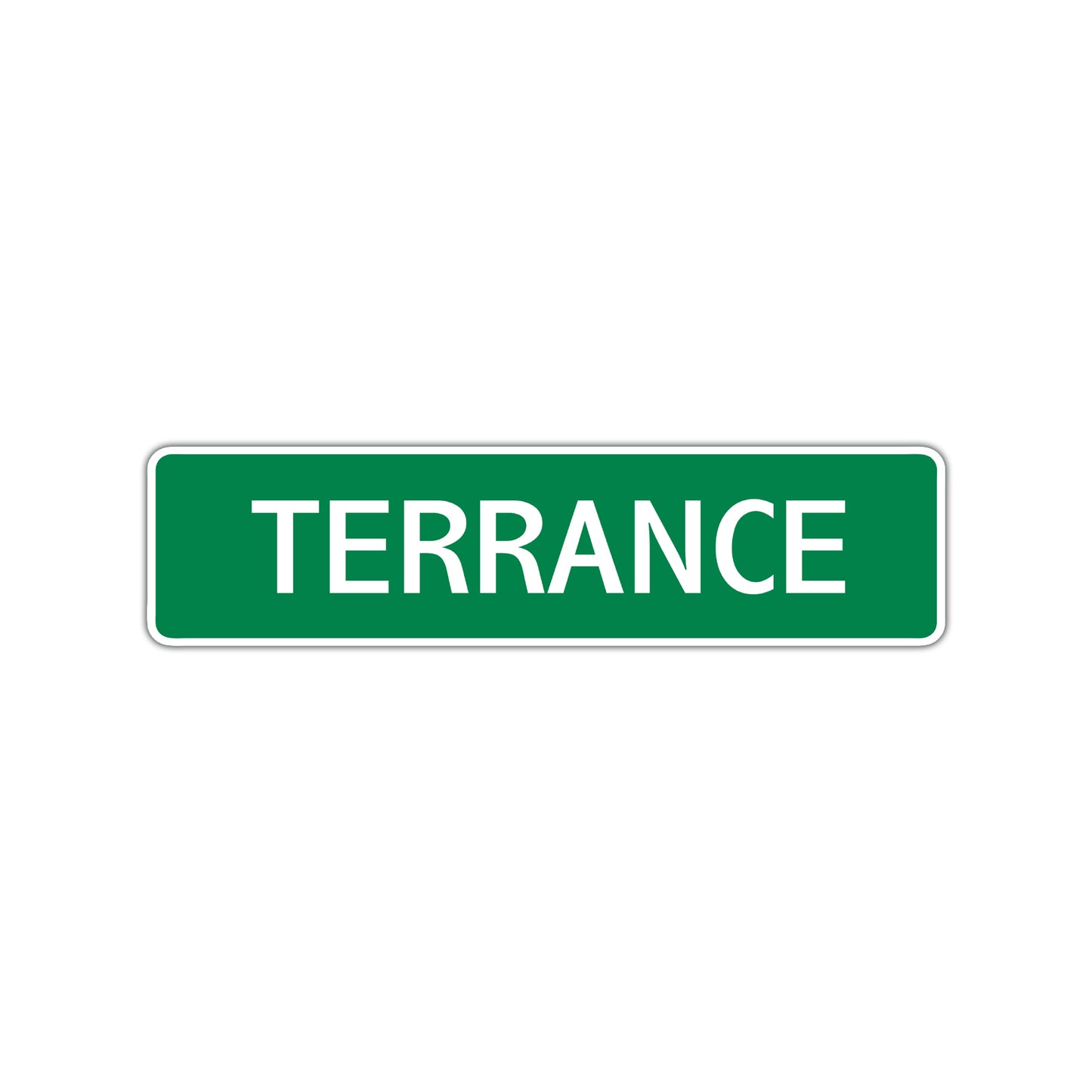 Terrance Street Sign Children Name Room Plate