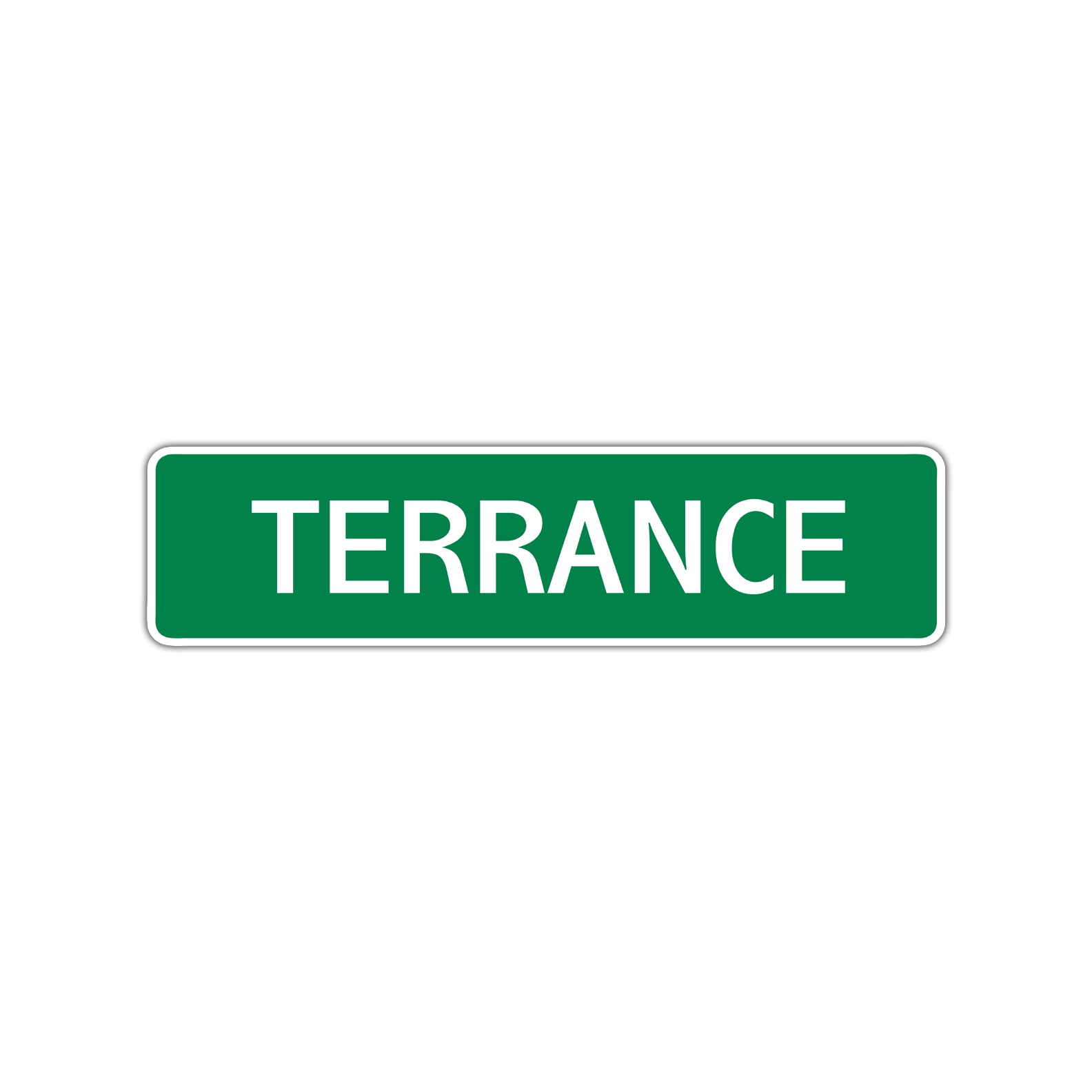 Terrance Street Sign Children Name Room Plate