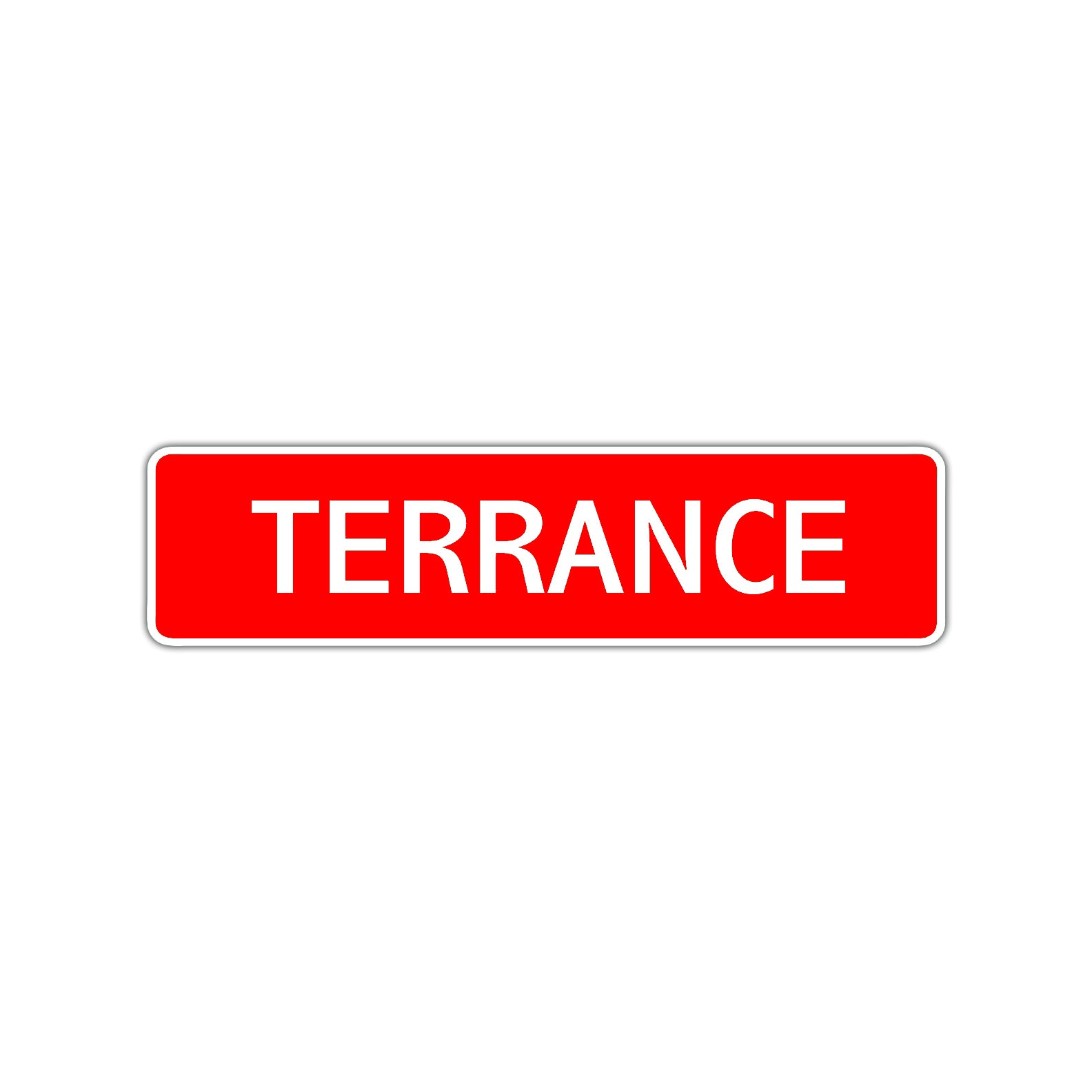 Terrance Street Sign Children Name Room Plate