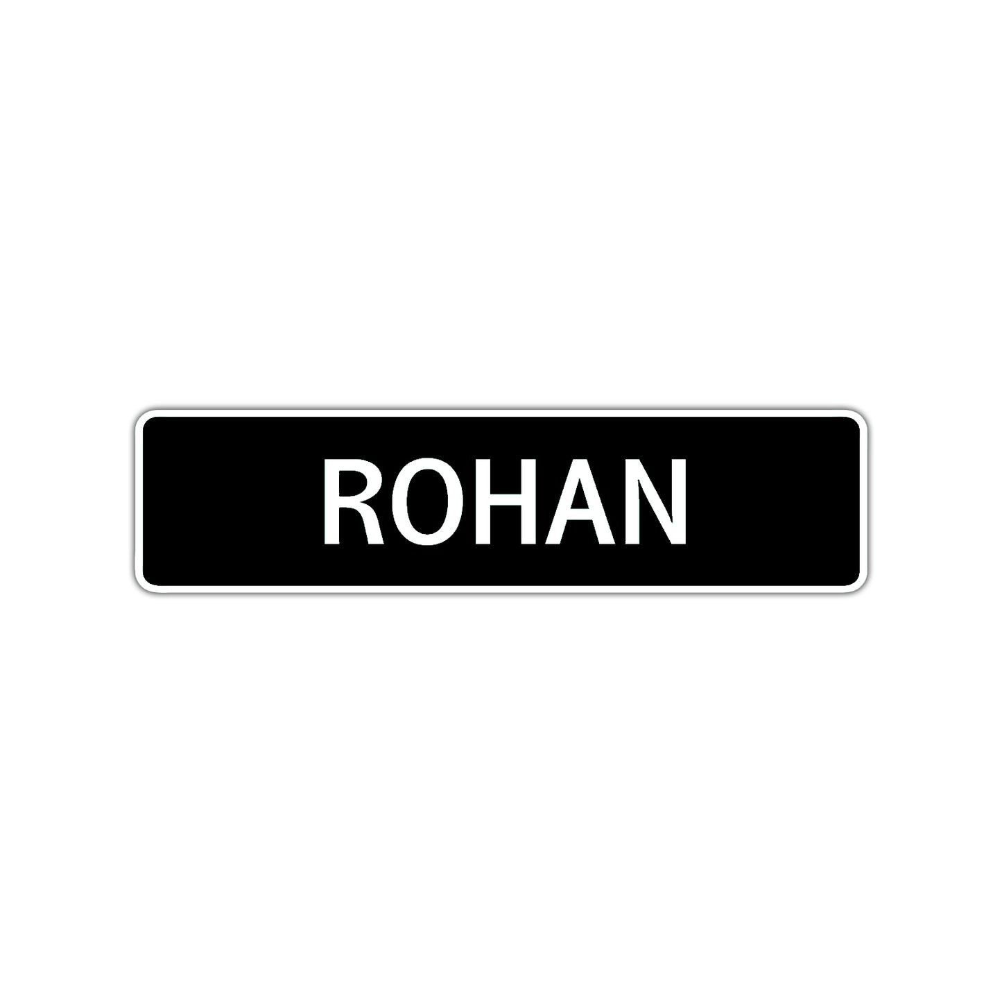 Rohan Street Sign Children Name Room Plate