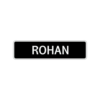 Rohan Street Sign Children Name Room Plate