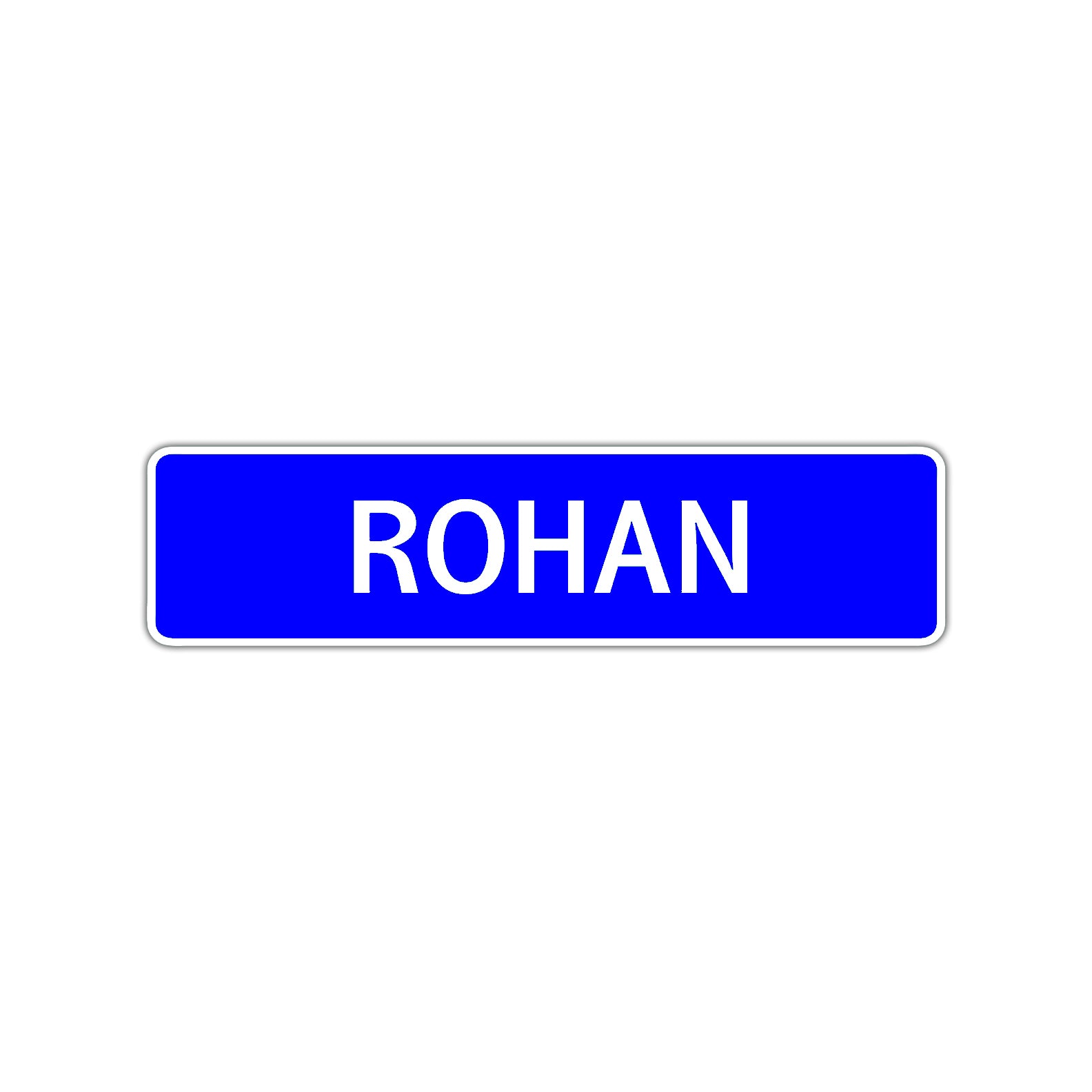 Rohan Street Sign Children Name Room Plate