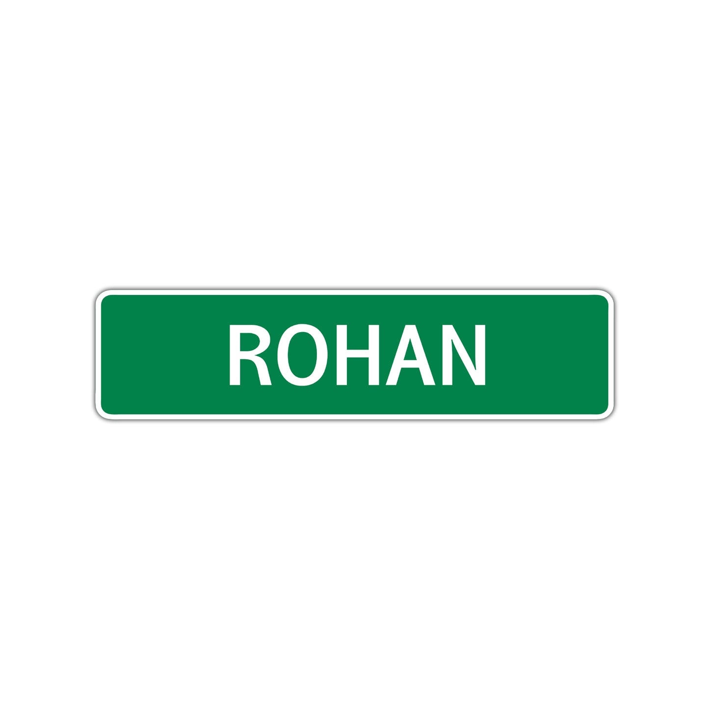 Rohan Street Sign Children Name Room Plate
