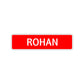 Rohan Street Sign Children Name Room Plate
