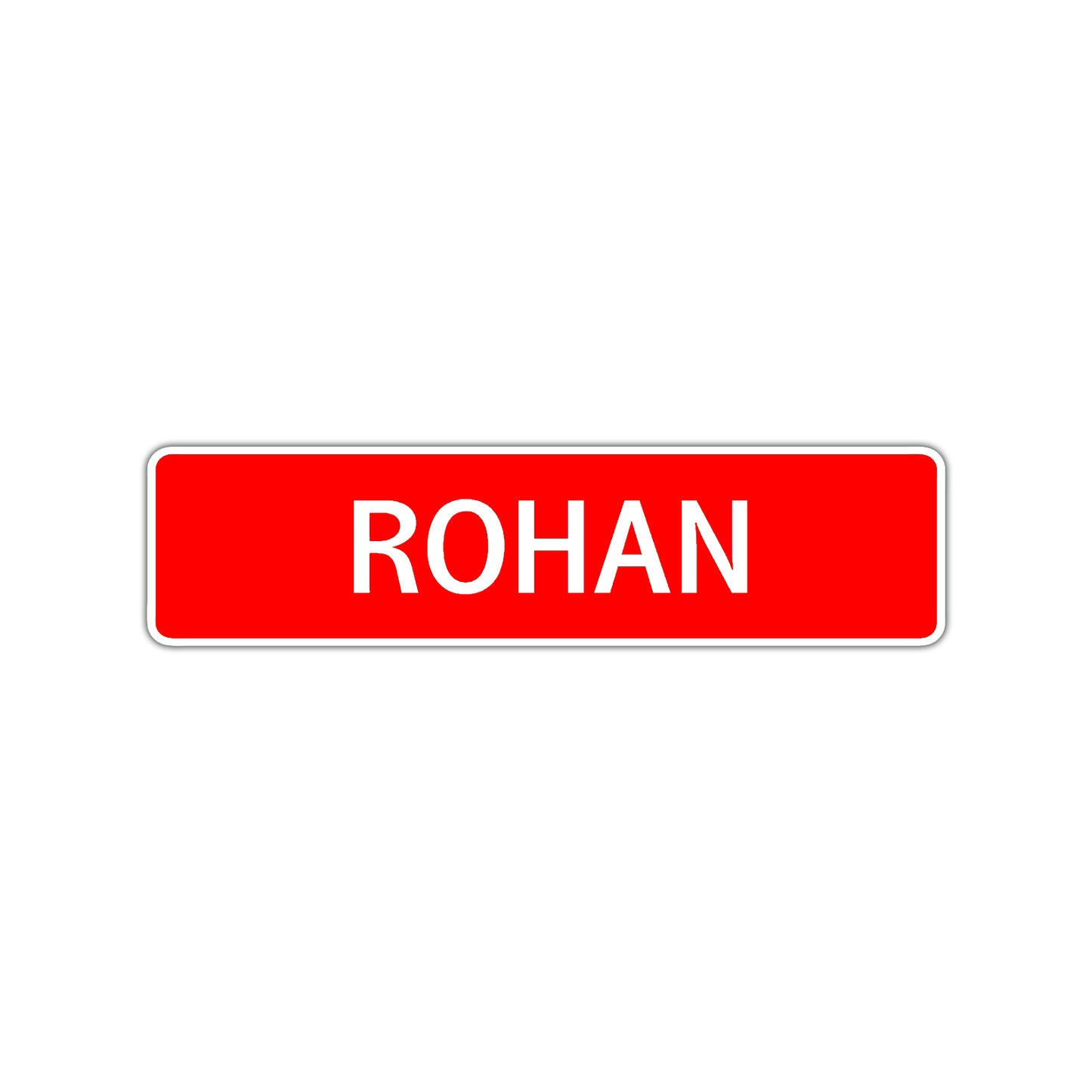 Rohan Street Sign Children Name Room Plate