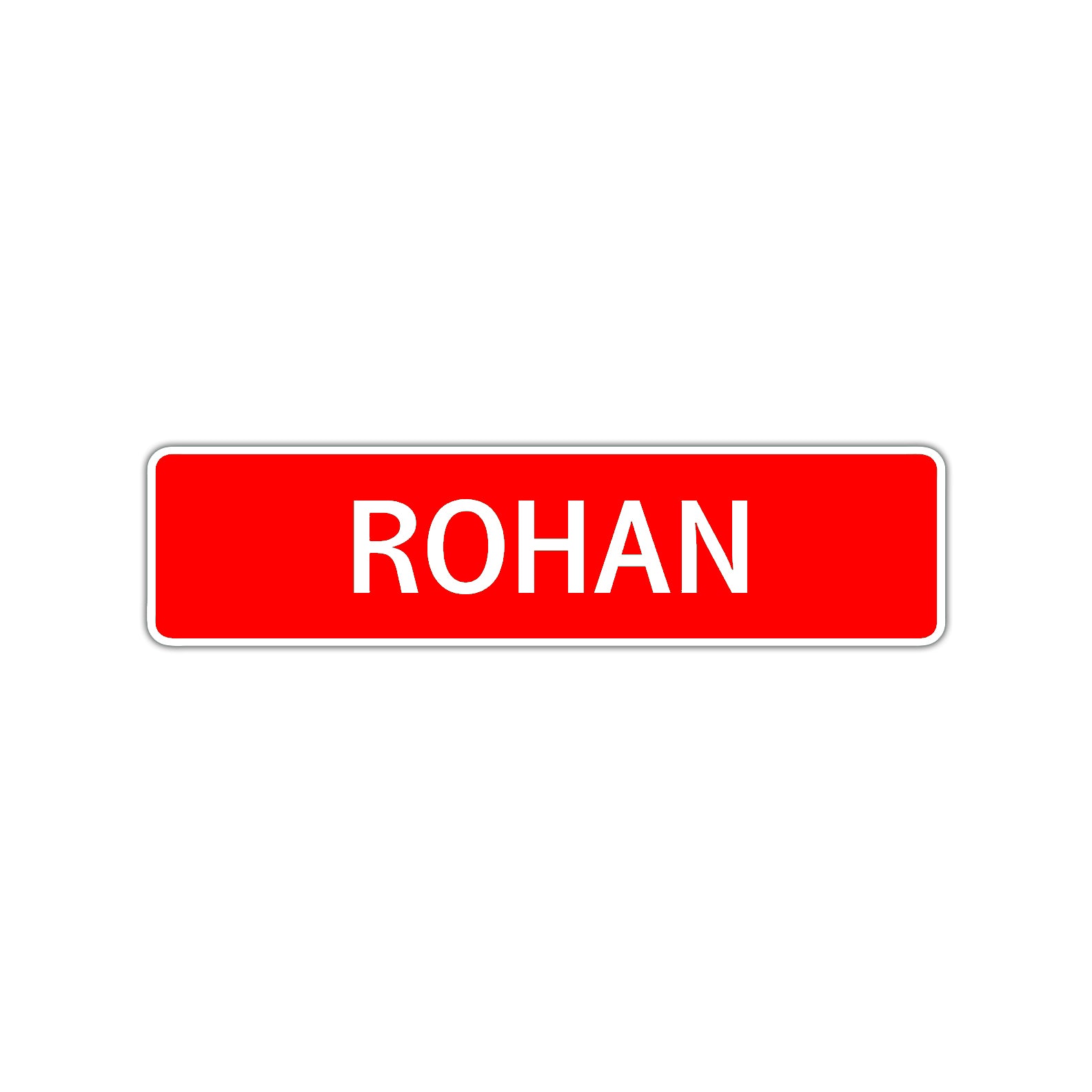Rohan Street Sign Children Name Room Plate