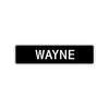 Wayne Street Sign Children Name Room Plate