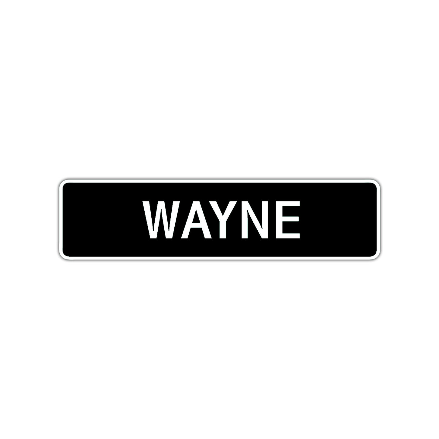 Wayne Street Sign Children Name Room Plate