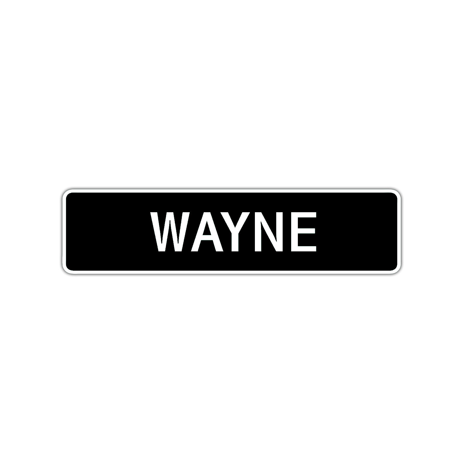 Wayne Street Sign Children Name Room Plate