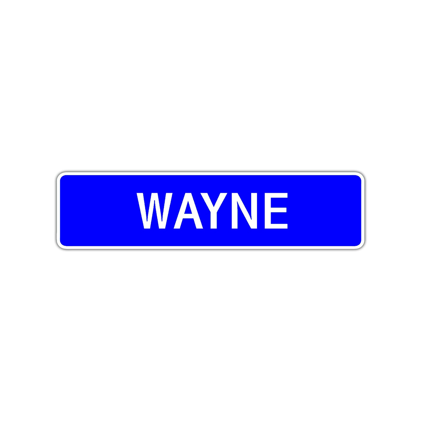 Wayne Street Sign Children Name Room Plate
