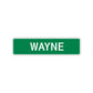 Wayne Street Sign Children Name Room Plate