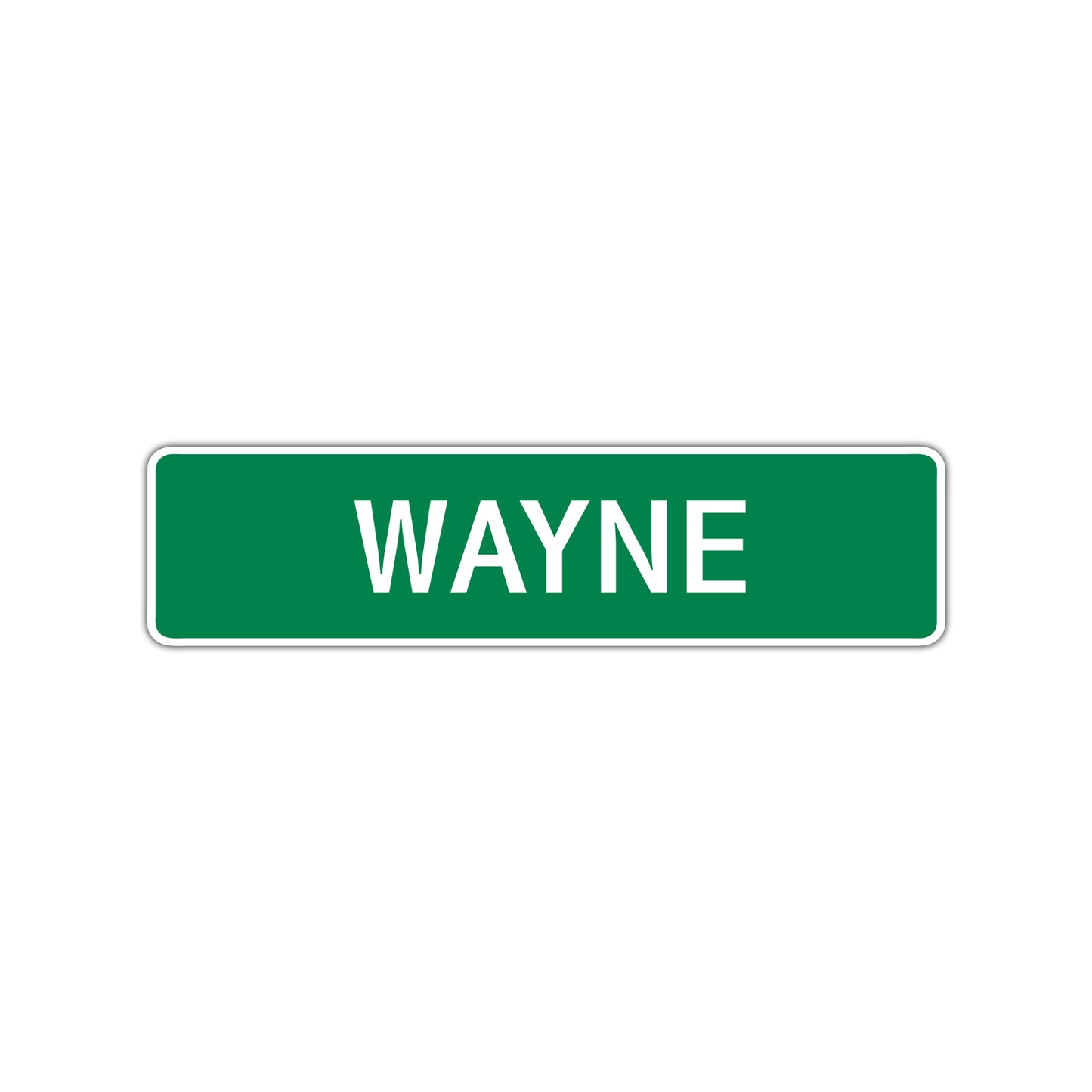Wayne Street Sign Children Name Room Plate