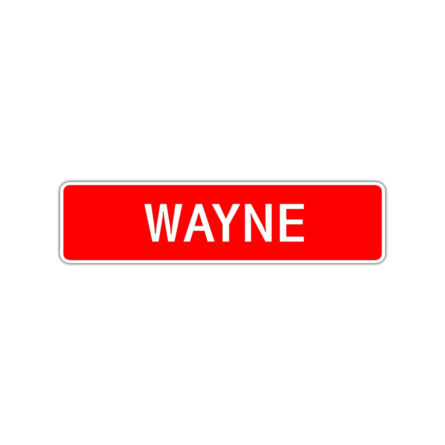 Wayne Street Sign Children Name Room Plate