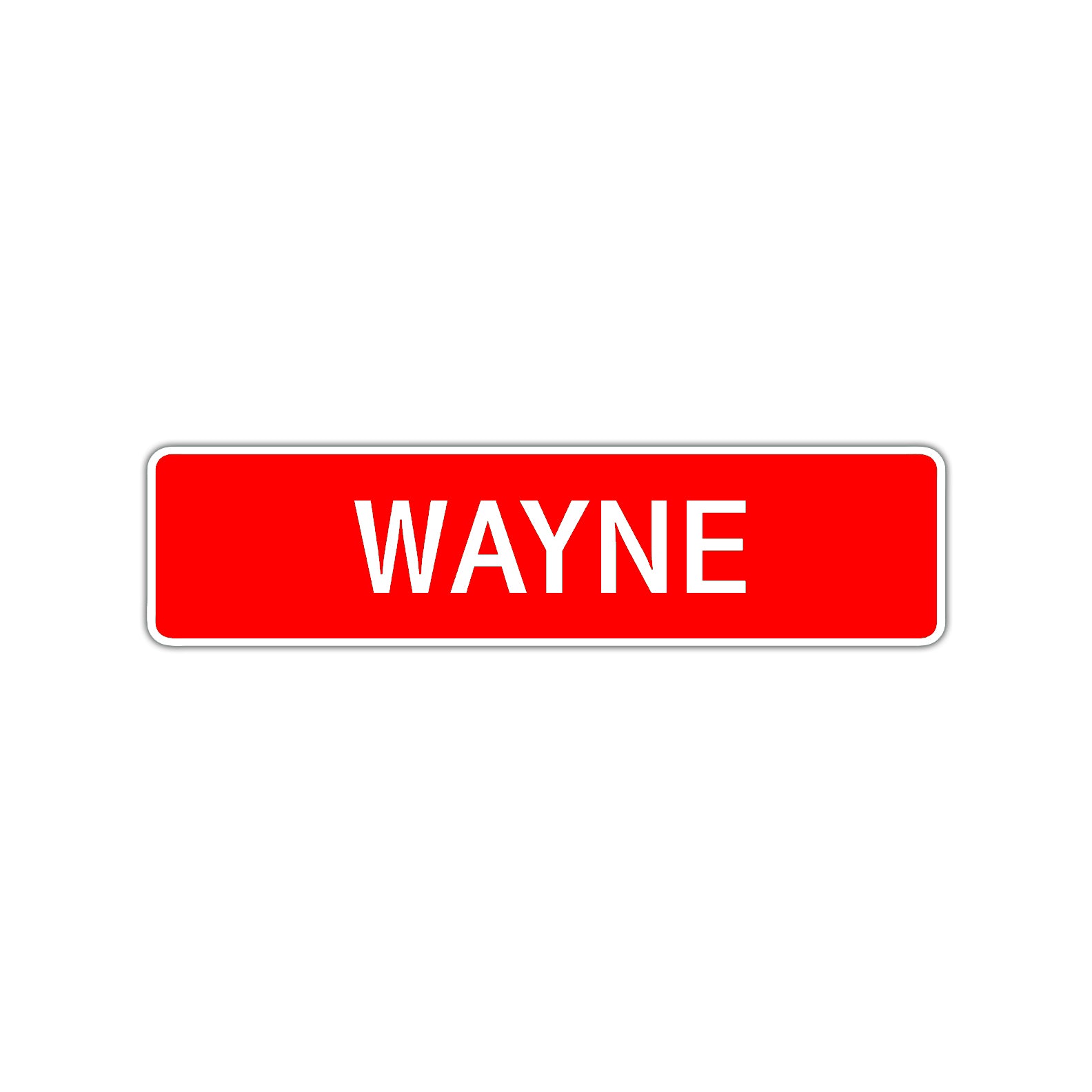 Wayne Street Sign Children Name Room Plate