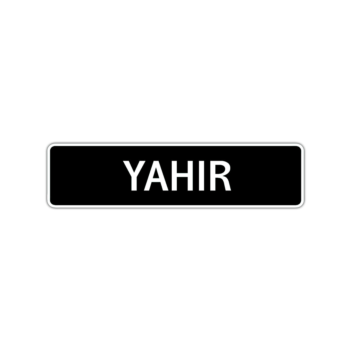 Yahir Street Sign Children Name Room Plate