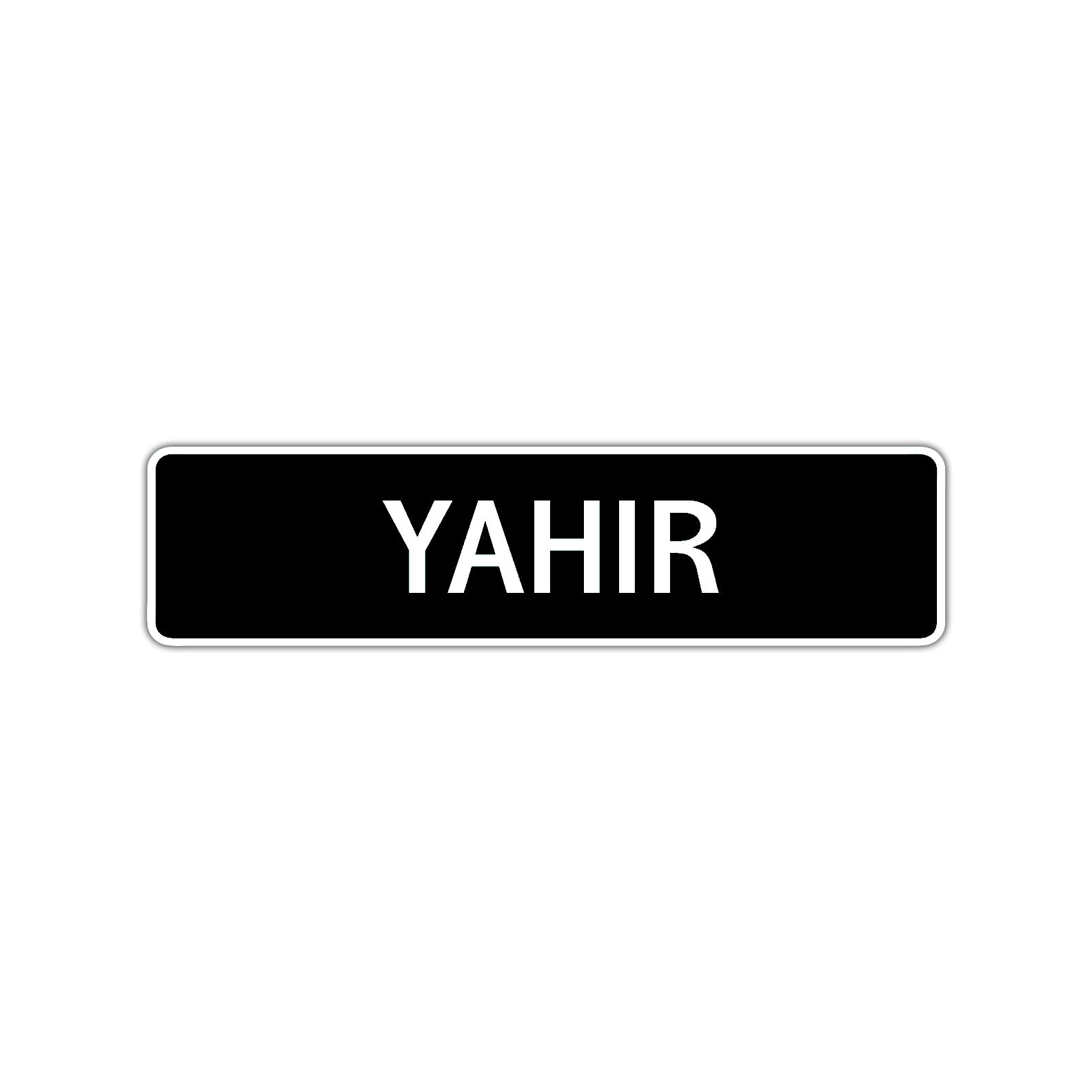 Yahir Street Sign Children Name Room Plate