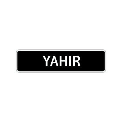 Yahir Street Sign Children Name Room Plate