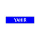 Yahir Street Sign Children Name Room Plate