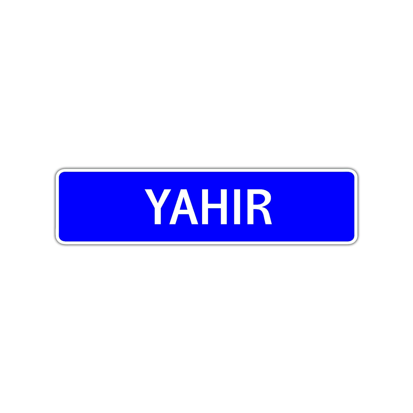 Yahir Street Sign Children Name Room Plate