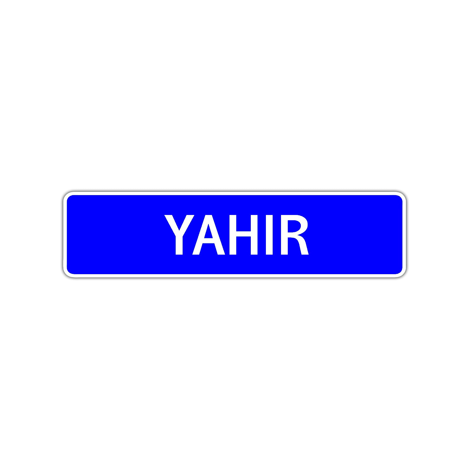 Yahir Street Sign Children Name Room Plate