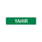 Yahir Street Sign Children Name Room Plate