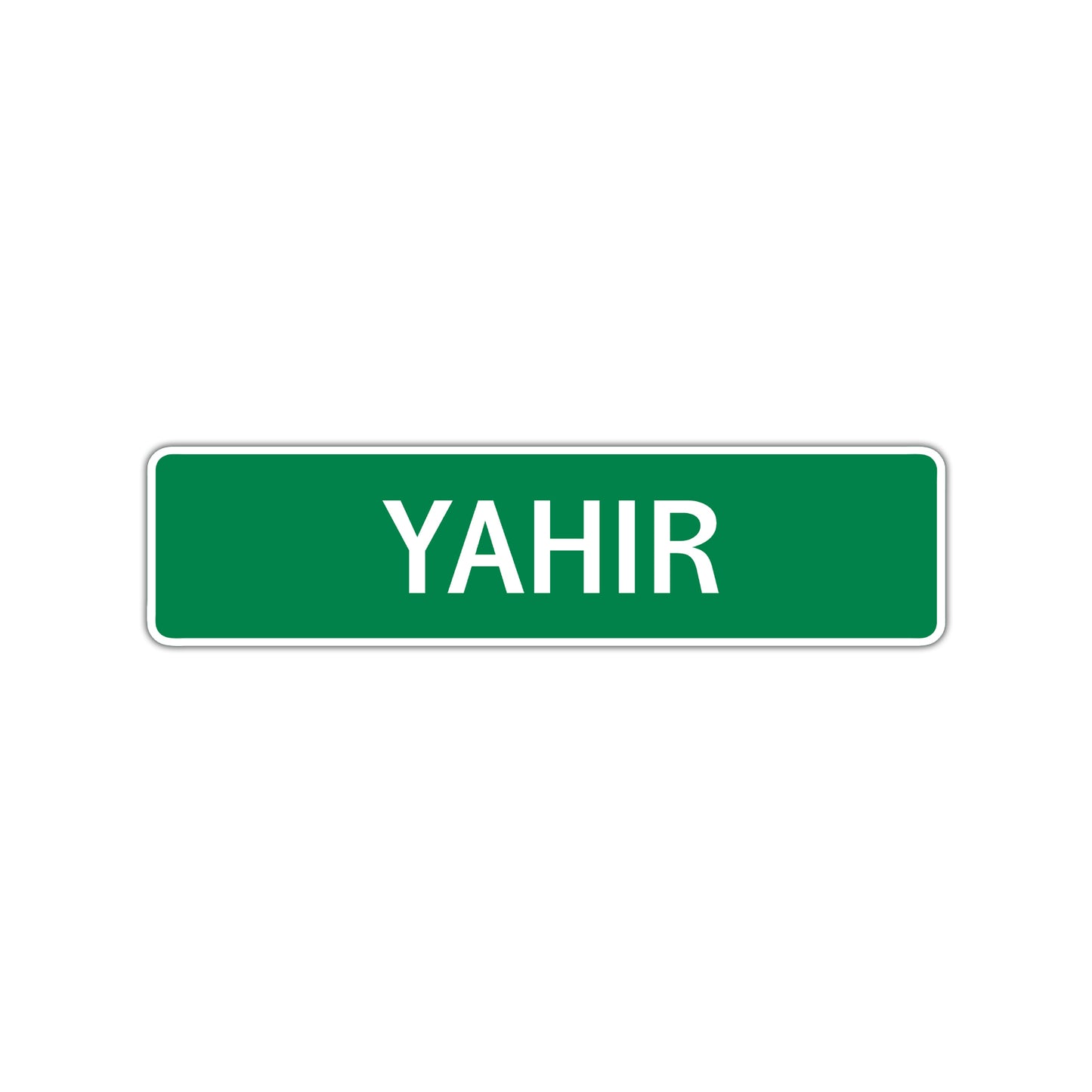 Yahir Street Sign Children Name Room Plate