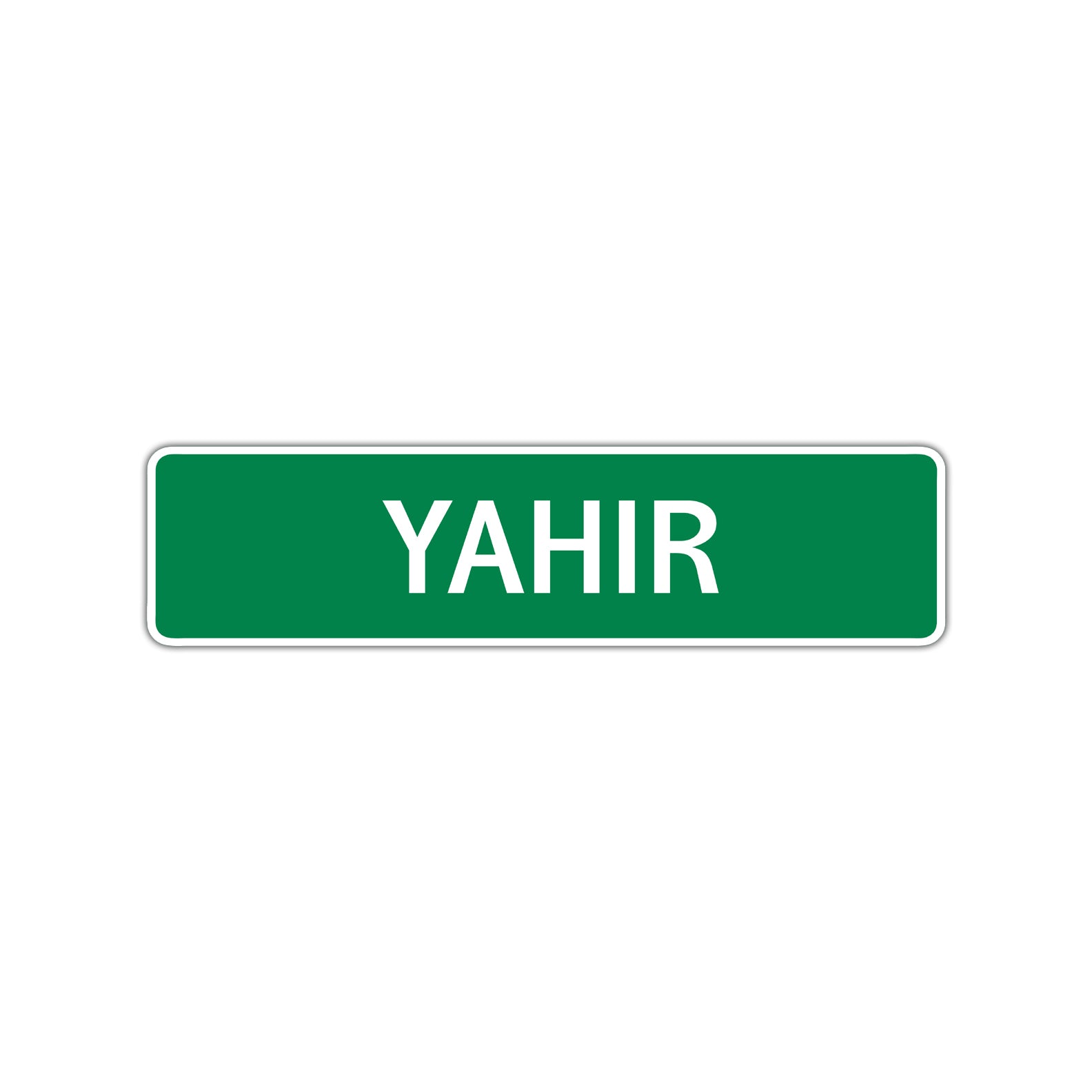 Yahir Street Sign Children Name Room Plate