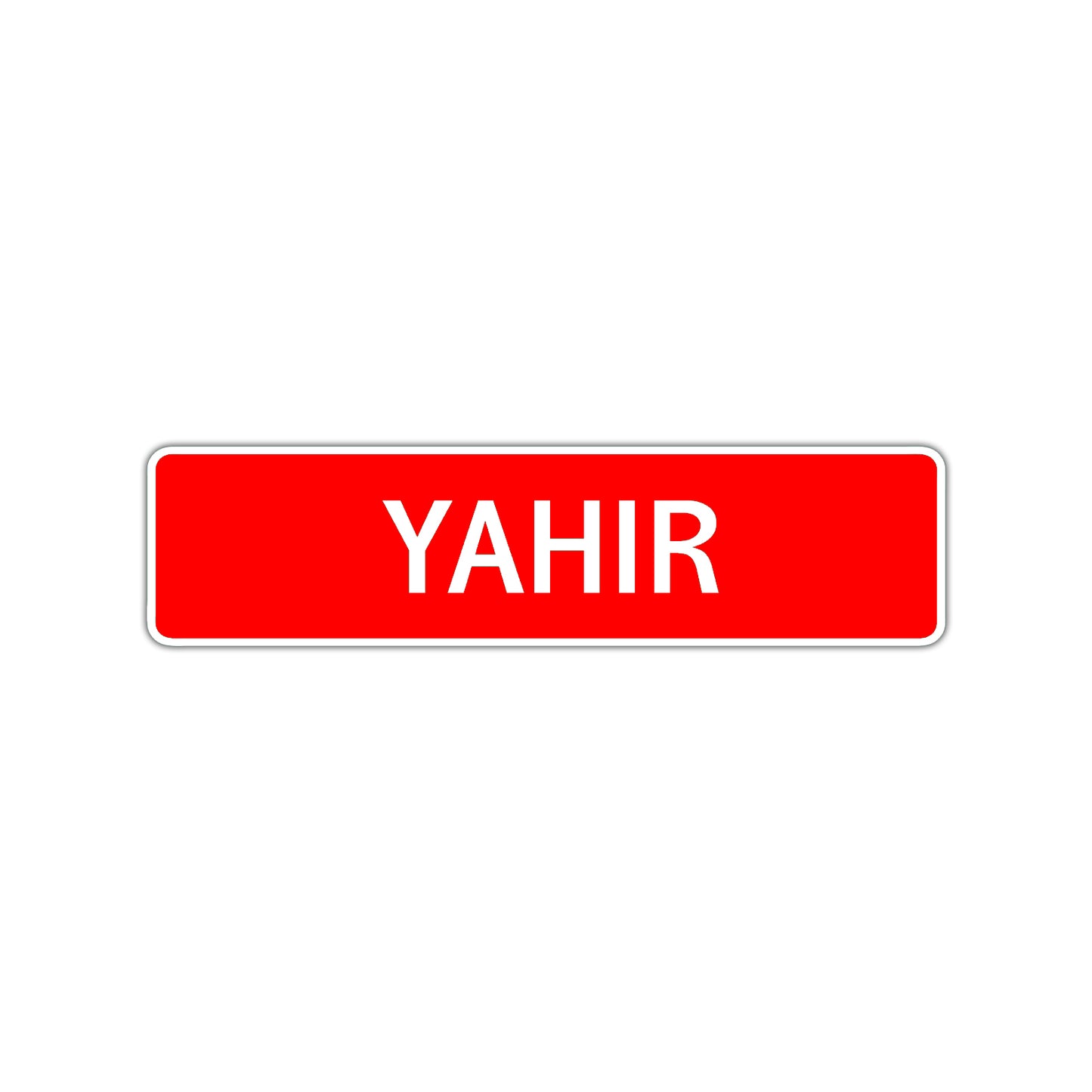 Yahir Street Sign Children Name Room Plate