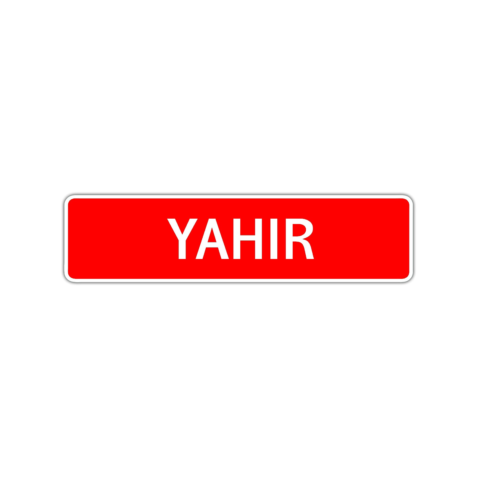 Yahir Street Sign Children Name Room Plate