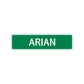 Arian Street Sign Children Name Room Plate