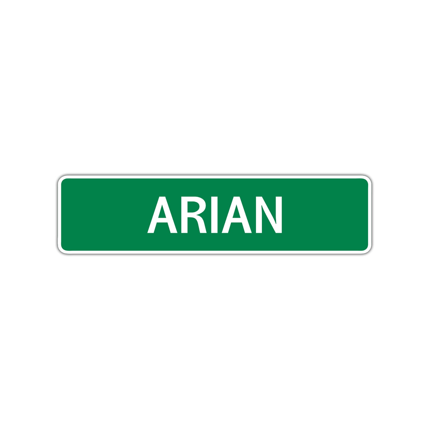 Arian Street Sign Children Name Room Plate