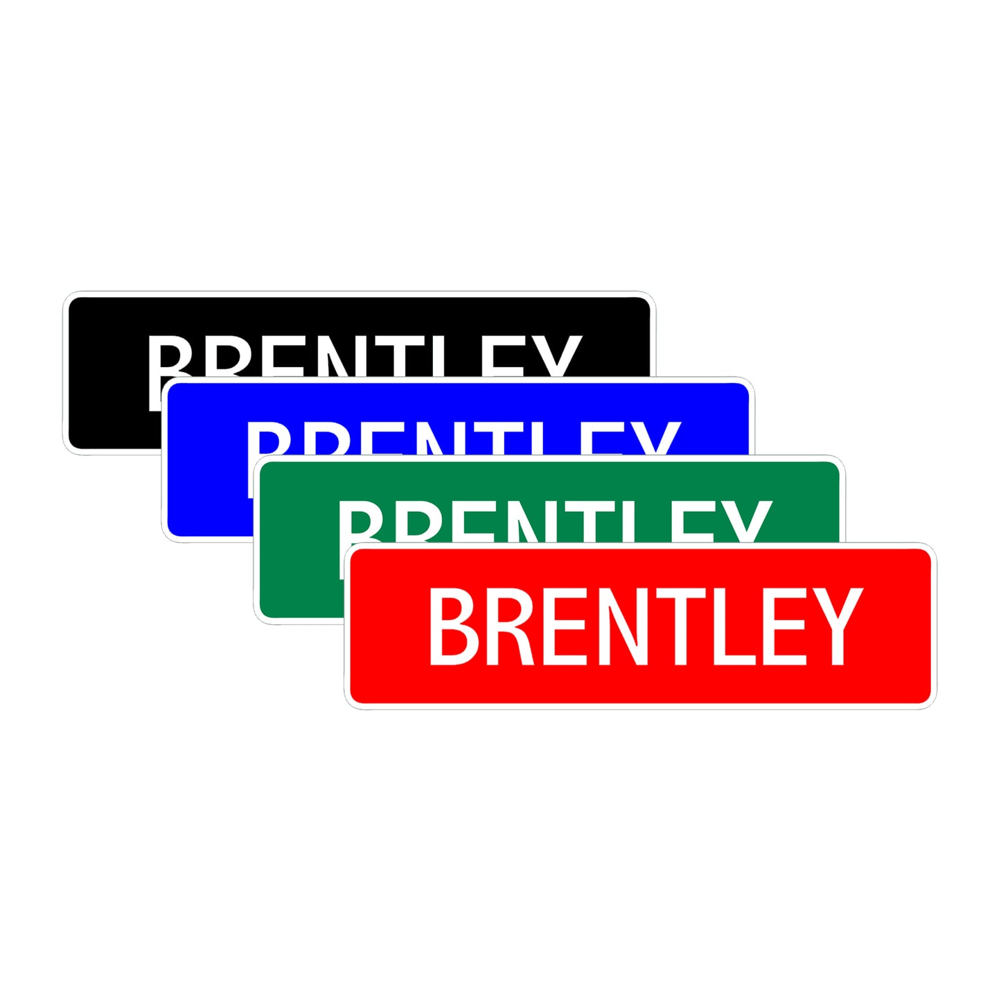 Brentley Street Sign Children Name Room Plate