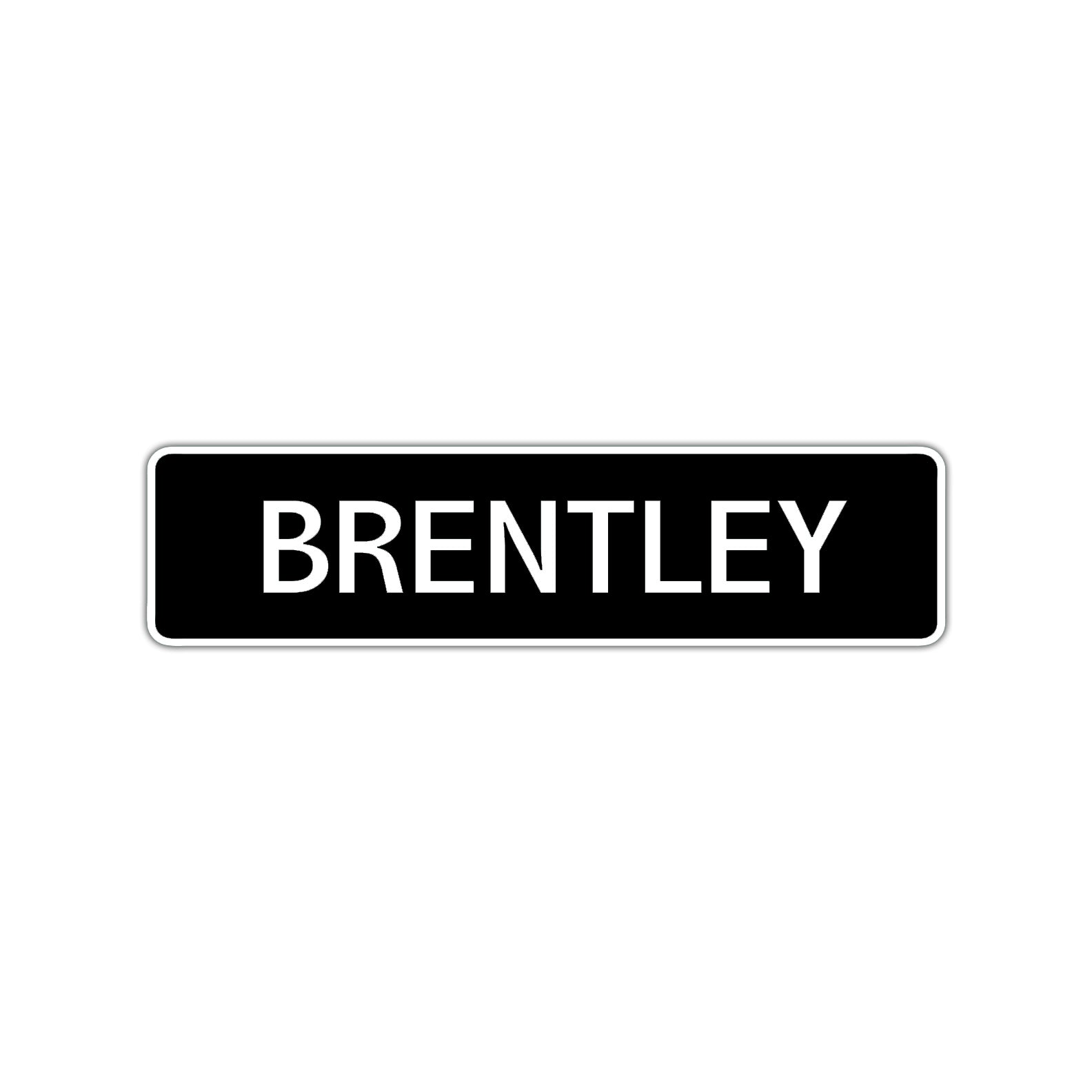 Brentley Street Sign Children Name Room Plate