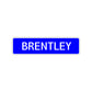 Brentley Street Sign Children Name Room Plate