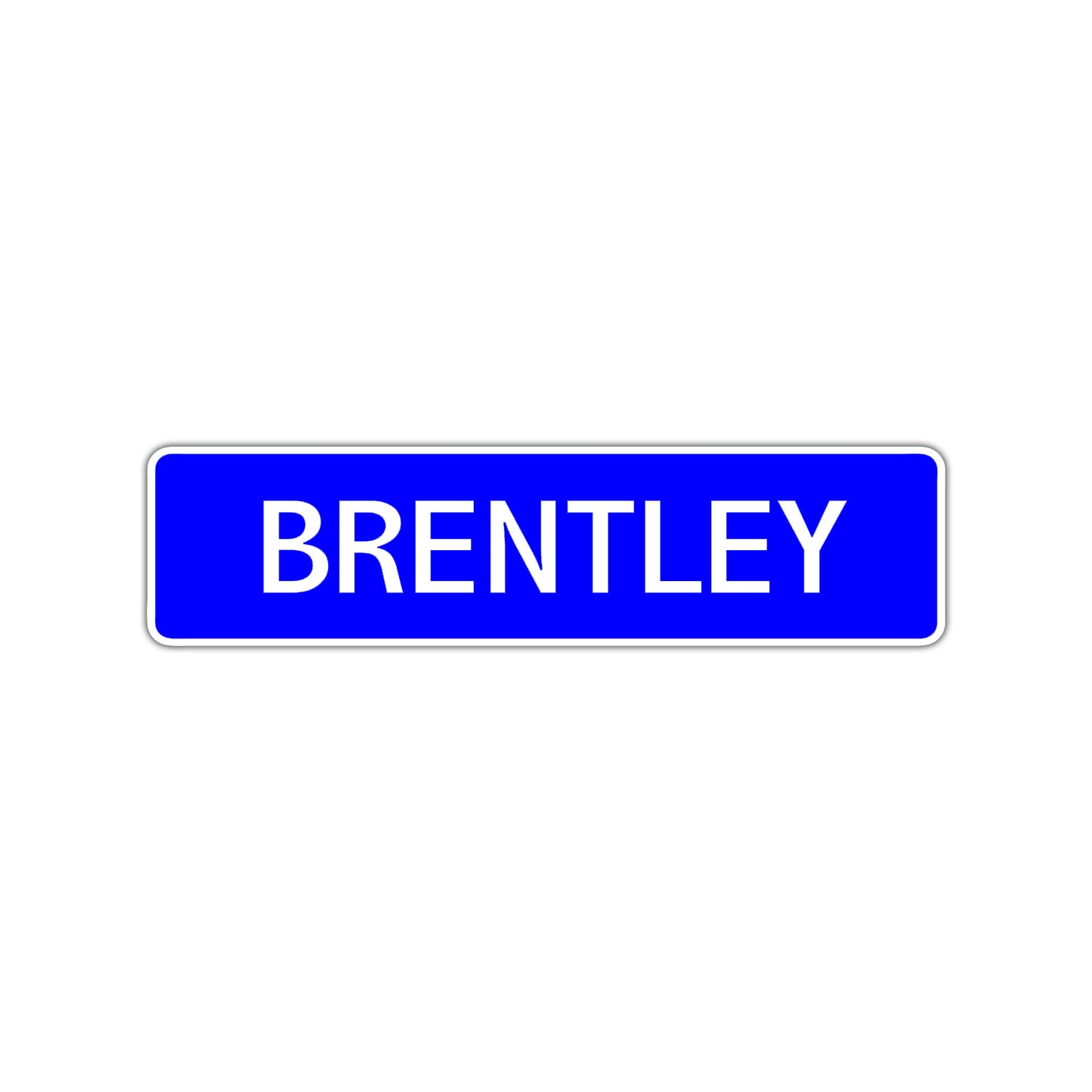 Brentley Street Sign Children Name Room Plate