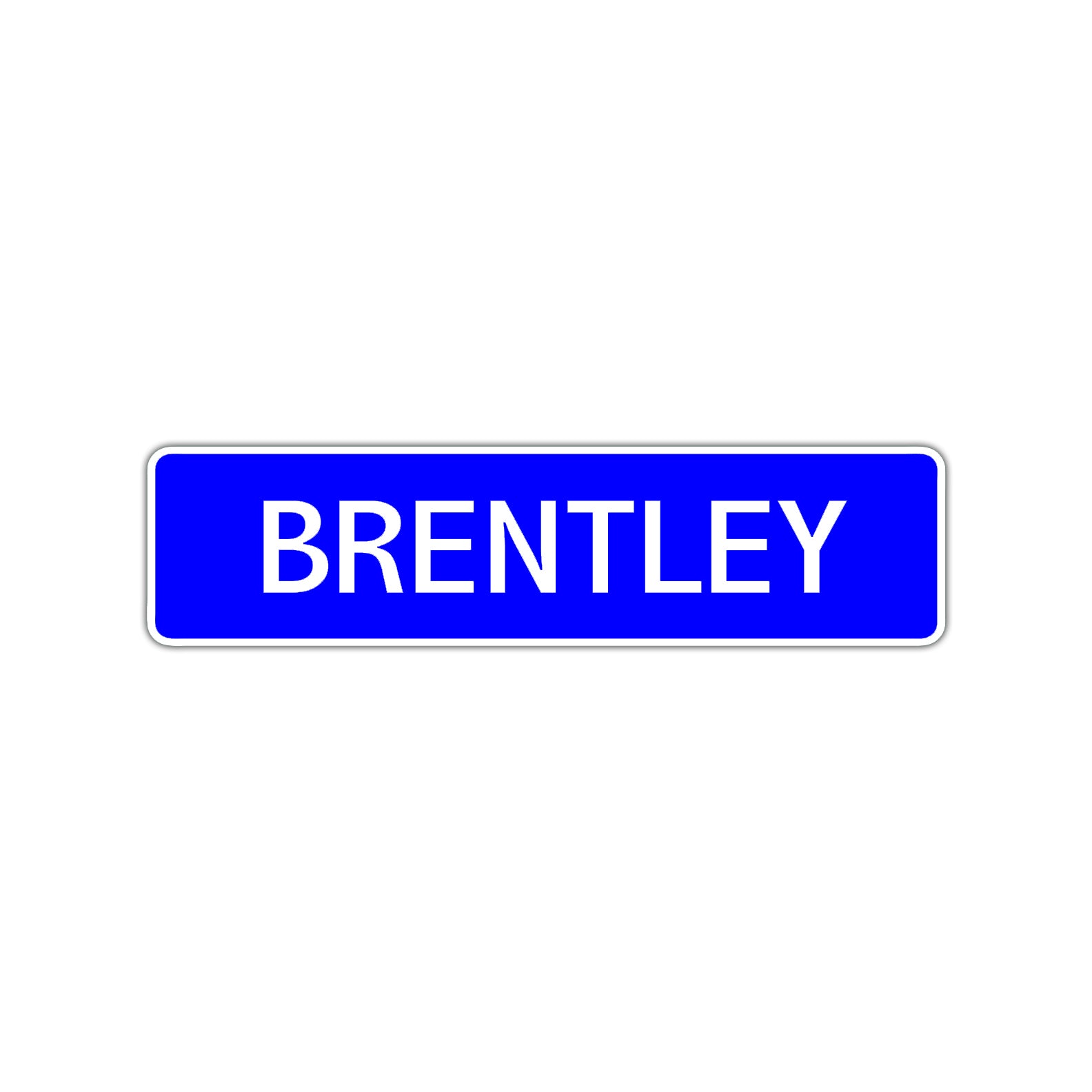 Brentley Street Sign Children Name Room Plate